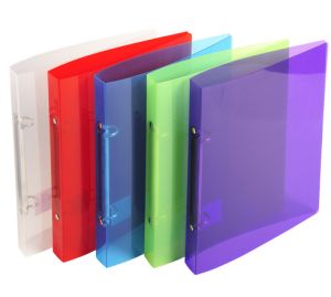 Classeur Exacompta crystal colours - 17x22 cm - dos de 15 mm - 2 anneaux