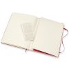 Carnet Moleskine Rigide - 19x25 cm - Ligné - Rouge écarlate