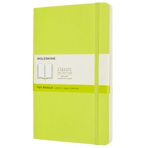 Carnet Moleskine Souple - 13x21 cm - Pages Blanches - Vert citron