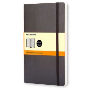 Carnet Moleskine Souple - 13x21 - ligné - Noir