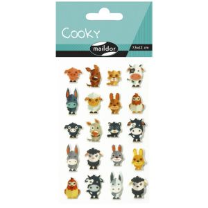 Stickers Cooky Maildor - animaux de la ferme