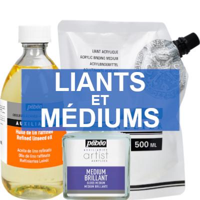 Liants-Médiums-Fournitures-Beaux-Arts-Papeshop