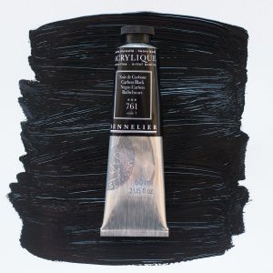 Peinture Acrylique Sennelier - extra-fine - 60ml - noir de carbone