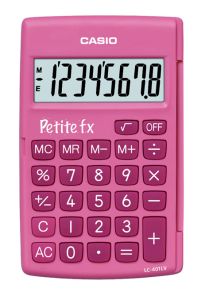 Calculatrice Primaire Casio Petite FX - rose