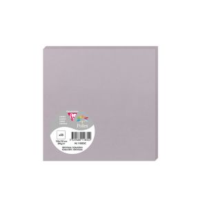 25 Cartes Pollen Clairefontaine - 135x135 mm - gris koala