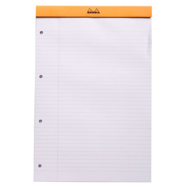 Bloc-notes Brunnen Épais A4 - 100 Feuilles Lignées, Papier 60 G/m² (Non Perforé)