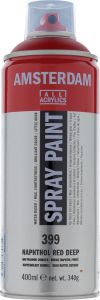 Bombe de Peinture Acrylique Amsterdam - 400ml - rouge napthol foncé