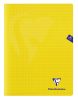 Cahier Clairefontaine Mimesys - 24x32 cm - 140 pages - petits carreaux - jaune