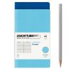2 Carnets Jottbook Leuchtturm - 9x15 cm - Bleu Royal et Ice Blue - ligné