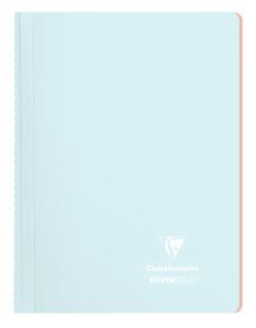 Cahier Clairefontaine Koverbook Blush - A4 - 160 pages - ligné - bleu givré
