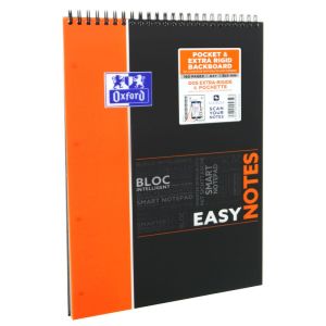 Bloc-Notes Oxford Easynotes - A4+ - 160 pages - Petits carreaux