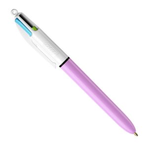 Stylo 4 Couleurs Bic fun mauve