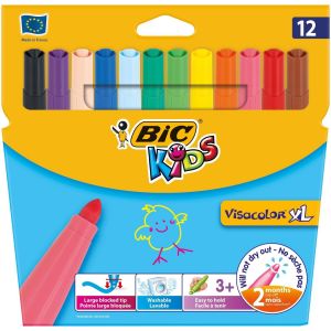 Pochette de 12 Feutres Bic Kids visacolor XL