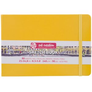 Carnet de Croquis Talens - 21x14,8 cm - 80 feuilles - 140g - Jaune