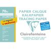 Pochette Papier Calque Clairefontaine - A4  - 12 feuilles + 3 gratuites - 70g