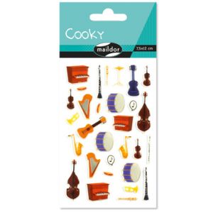 Stickers Cooky Maildor - instruments de musique