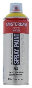 Bombe de Peinture Acrylique Amsterdam - 400ml - jaune azo citron