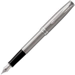 Stylo-plume Parker Sonnet  - acier - plume fine