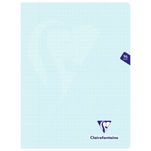 Cahier Clairefontaine Mimesys - 24x32 cm - 96 pages - Séyès - bleu givré