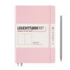 Carnet Leuchtturm rigide - 14,5x21cm - Powder - Pages blanches