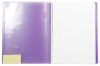 Cahier Clairefontaine Koverbook - A4 - 160 pages - ligné + marge - violet