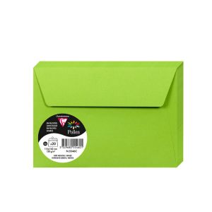 20 Enveloppes Pollen Clairefontaine - 114x162 mm - vert menthe