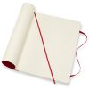 Carnet Moleskine Souple - 19x25 cm - Pages blanches - Rouge écarlate