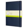 Carnet Moleskine Souple - 19x25 cm - Pages blanches - Bleu saphir