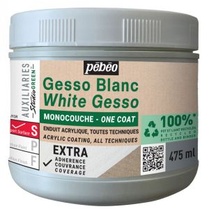 Gesso Blanc Monocouche Studio Green Pébéo - 475ml