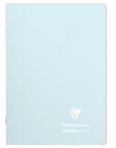 Cahier Clairefontaine Koverbook Blush - 14,8x21 cm - 96 pages - ligné - bleu givré