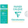 Pochette Papier Calque Clairefontaine - A4 - 12 feuilles - 70g