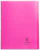 Cahier Clairefontaine Koverbook - 24x32 cm - 48 pages - Séyès - rose