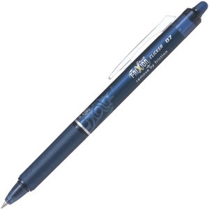 Stylo Frixion Clicker Pilot - pointe moyenne 0,7 mm - bleu noir