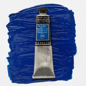 Peinture Acrylique Sennelier - extra-fine - 60ml - bleu de phtalo nuance verte