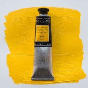 Peinture Acrylique Sennelier - extra-fine - 60ml - jaune de Hansa Moyen