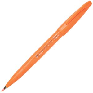 Feutre Pinceau Brush Sign Pen Pentel - orange