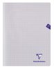 Cahier Clairefontaine Mimesys - 24x32 cm - 140 pages - petits carreaux - incolore