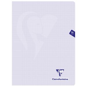 Cahier Clairefontaine Mimesys - 24x32 cm - 96 pages - Séyès - lilas