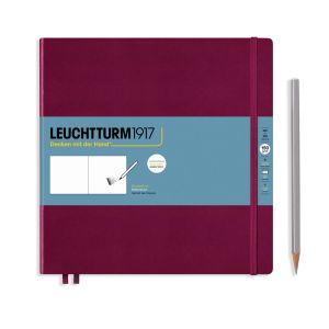 Carnet de Croquis Leuchtturm - Carré 22,5x22,5 cm - port red