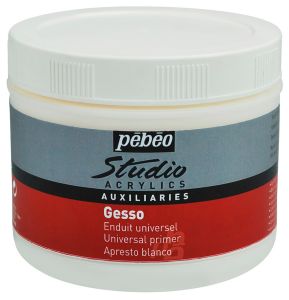 Gesso Blanc Pébéo Studio Acrylics - Pot de 500 ml