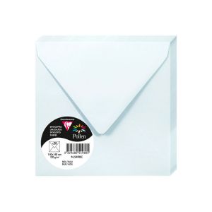 20 Enveloppes Pollen Clairefontaine - 140x140 mm - bleu