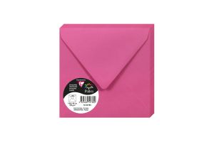 20 Enveloppes Pollen Clairefontaine - 140x140 mm - fuchsia