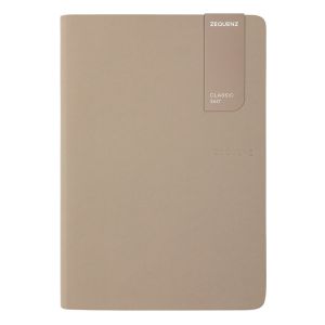 Carnet Zequenz Oberthur - A5 14,8x21 cm - taupe - ligné