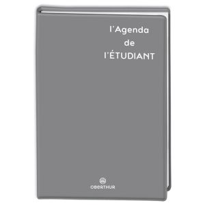 Agenda Scolaire Humour gomme tendance - gris