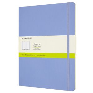 Carnet Moleskine Souple - 19x25 cm - Pages blanches - Bleu clair