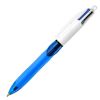  stylo 4 couleurs grip bleu pointe moyenne