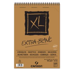 Bloc Papier Canson Extra-Blanc XL - A4 - 120 feuilles - 90g/m²