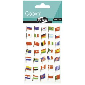 Stickers Cooky Maildor - drapeaux
