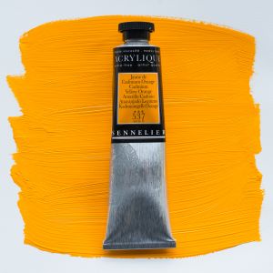 Peinture Acrylique Sennelier - extra-fine - 60ml - jaune de cadmium orange