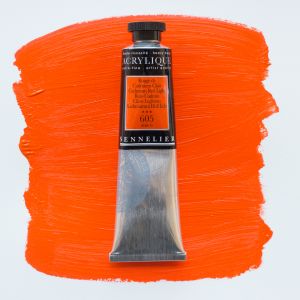 Peinture Acrylique Sennelier - extra-fine - 60ml - rouge de cadmium clair